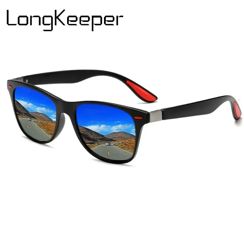 Солнцезащитные очки LongKeeper поляризационные для мужчин винтажные с заклепками