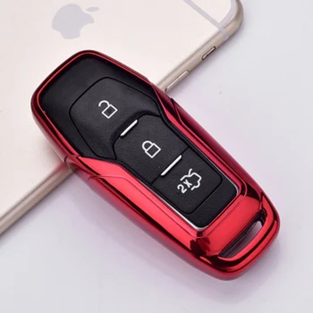 

lsrtw2017 TPU soft car key case for ford focus explorer mustang edge fiesta kuga escape mondeo fusion