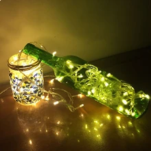 Светодиодный светильник 20 м 10 м 5 м 2 м, гирлянда для дома, Рождества, свадьбы, дня рождения, вечеринки, декоративная сказочная лампа, питание от батареи