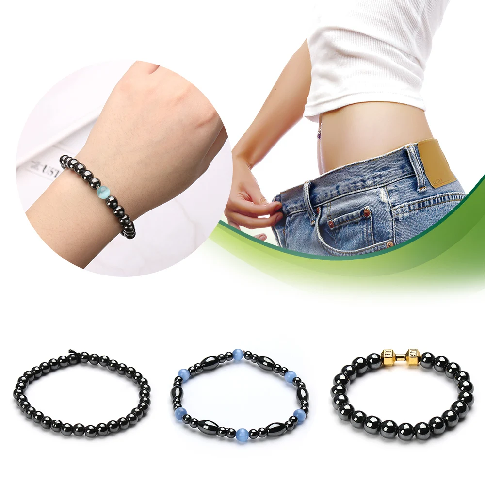 Colorful Healing Beads Weight Loss Bracelet Stretch Bangle For Lose Weight Slimming