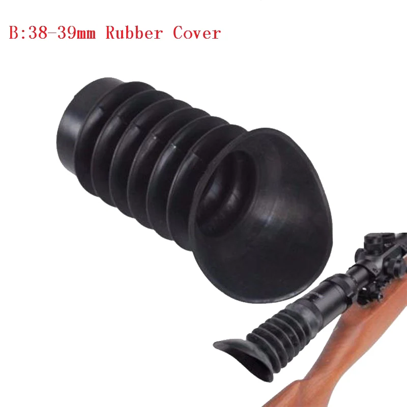 Soft Rubber Cover 33-35mm /38-39mm Eye Protector For Rifle Scope Hunting Ocular Recoil Eye Cup Protector