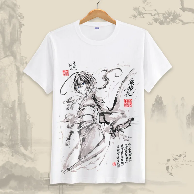 

Bungo Stray Dogs T-Shirt Nakajima Atsushi Anime Tops Tees Summer Men Women Short Sleeve T shirt