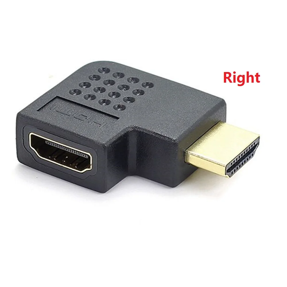 HDMI адаптер конвертер 90 градусов 270 градусов угол адаптера 1080P мужчин и женщин удлинитель конвертер для ноутбук с HDTV PS3 игровой коробки - Цвет: Right Angle