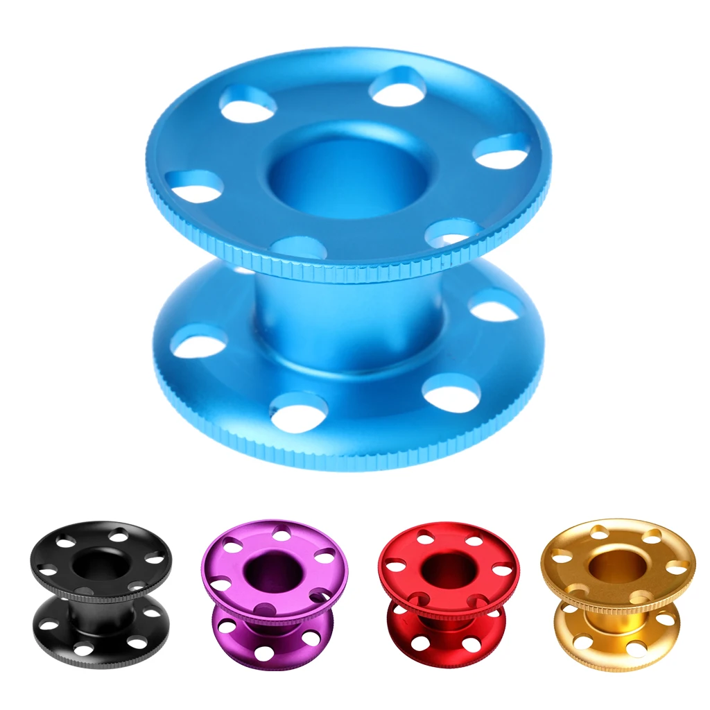 Durable Aluminum Scuba Diving Dive Finger Spool Snorkeling Guide Line Reel for Underwater Sports Accessories 