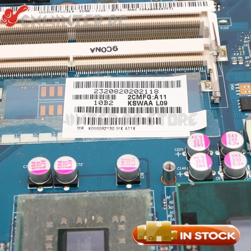 NOKOTION K000092130 K000093620 KSWAA LA 4982P для ноутбука toshiba L500 материнская плата с intel HD GMA DDR3