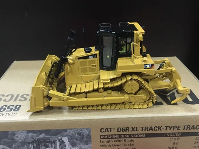 Гусеничный трактор Caterpillar Cat D6R XL масштаб 1:50 металлическая модель бренд DieCast Masters