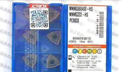 

2PCS NEW KOR+ WNMG060408-HS PC9030 WNMG332-HS CNC Carbide Inserts 10PCS