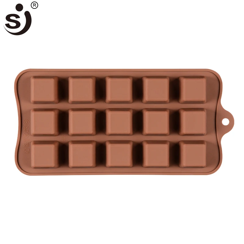 

SJ Non-Stick Chocolate Molds Silicone Square Block Mold Candy Silicone Heat-resistant Cake Decoration Tools Baking Tray