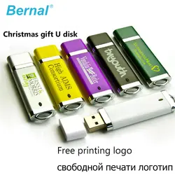 Берналь Рождественские подарки usb flash подарок USB 2.0 Бесплатная печать логотипа карту флэш-памяти с интерфейсом USB 128 МБ 512 МБ 1 ГБ 2 ГБ 4 ГБ