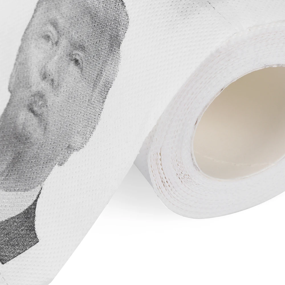 Оригинальная туалетная бумага президент Дональд Трамп для ванной шалость шутки
