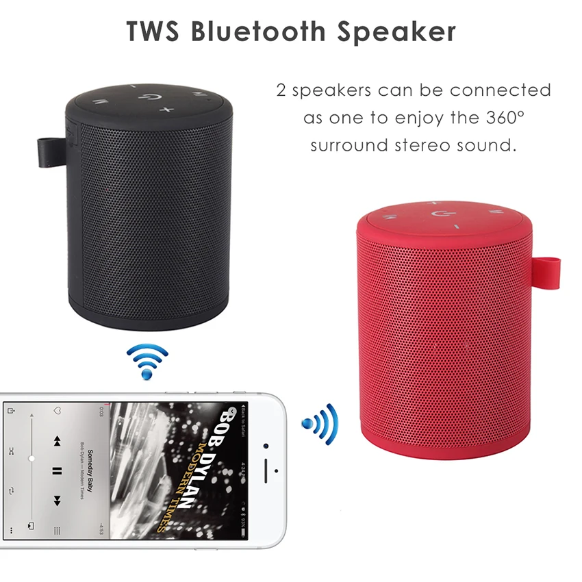 Aimitek T2 Outdoor Waterproof Bluetooth Speaker-11