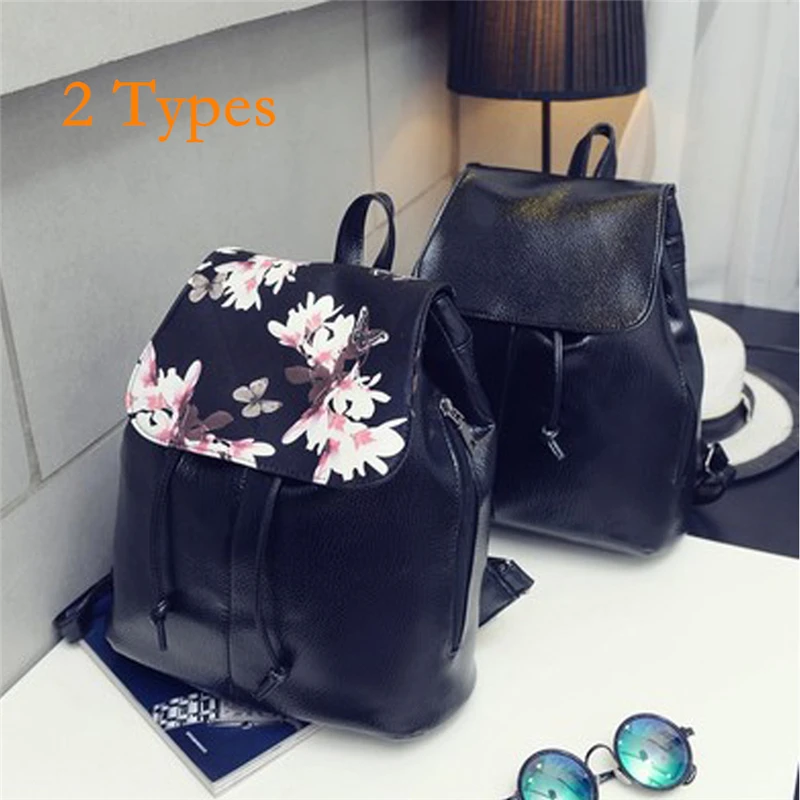 

Bolsa Feminina Women Two Types Travel Backpack Shoulder Rucksack Satchel PU Leather Fashion Elegant High Quality School Bag
