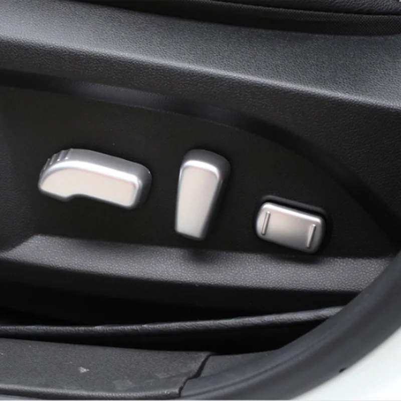 Foal горящий автомобиль хром переключатель сиденья регулировка накладка на рычаг наклейка для Renault Koleos аксессуары для автомобильных наклеек - Название цвета: Silver