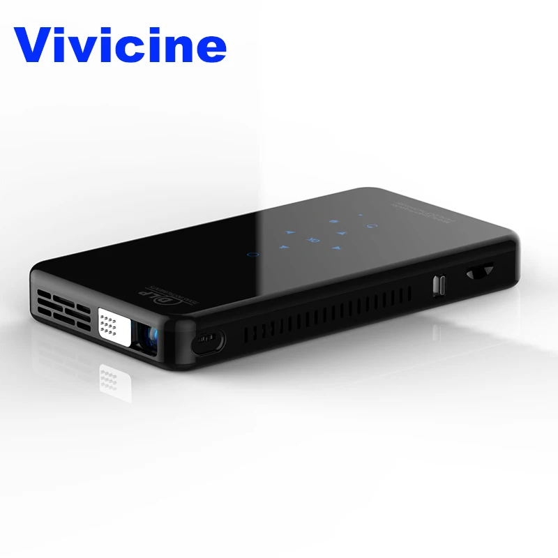 Vivicine X2 LED جهاز عرض صغير ، الروبوت 7.1 ، 4200 mAh بطارية ، الذكية HDMI USB PC لعبة المحمولة اللاسلكية المحمول Proyector متعاطي المخدرات