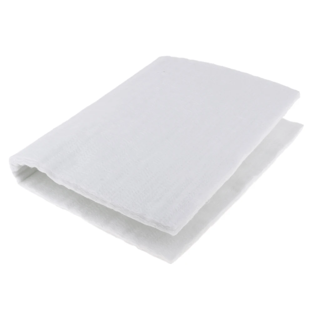 White Cotton Standard Fiberglass Exhaust Muffler Packing Material Repacking Mat 13X 10 