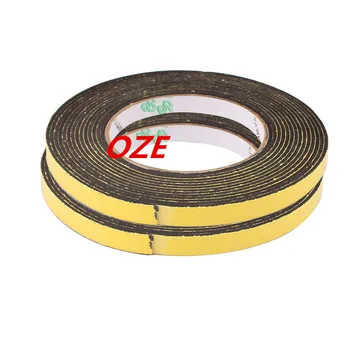 

2pcs 10mm x 2mm Single Sided Self Adhesive Shockproof Sponge Foam Tape 5M Length