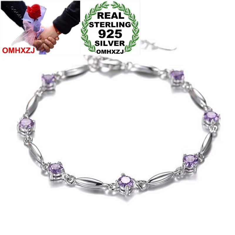 

OMHXZJ Wholesale Romantic Fashion Lovely Woman Girl Wedding Gift Flower Faery Zircon 925 Sterling Silver Bracelet Bangle SZ112