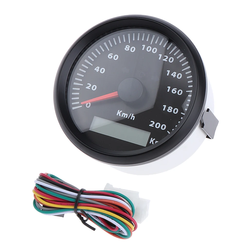 85mm 200km/h Retro Motorcycles Universal Mini Stainless Steel Mechanical Odometer Speedometer Mash Waterproof 
