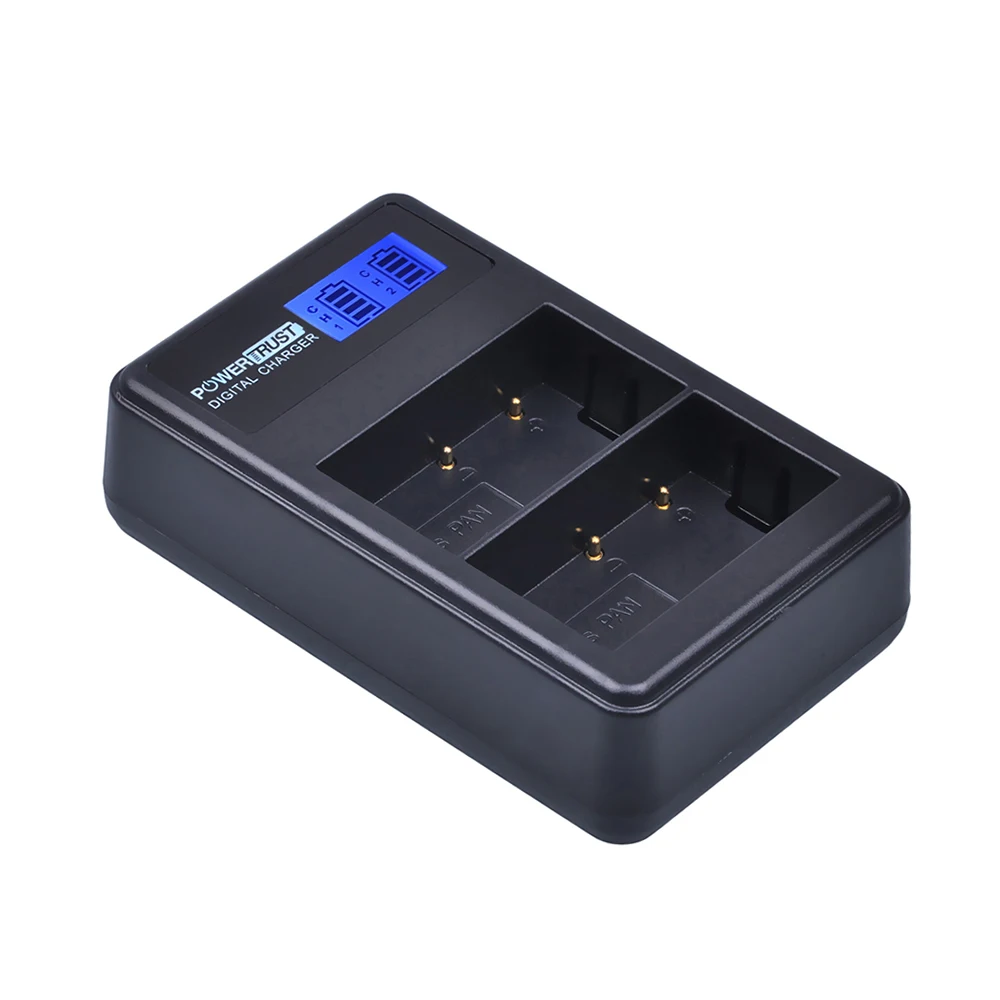 PowerTrust 1 шт. 1860 мАч DMW BLF19E батарея для камеры BLF19 + LCD Dual USB зарядное устройство Panasonic