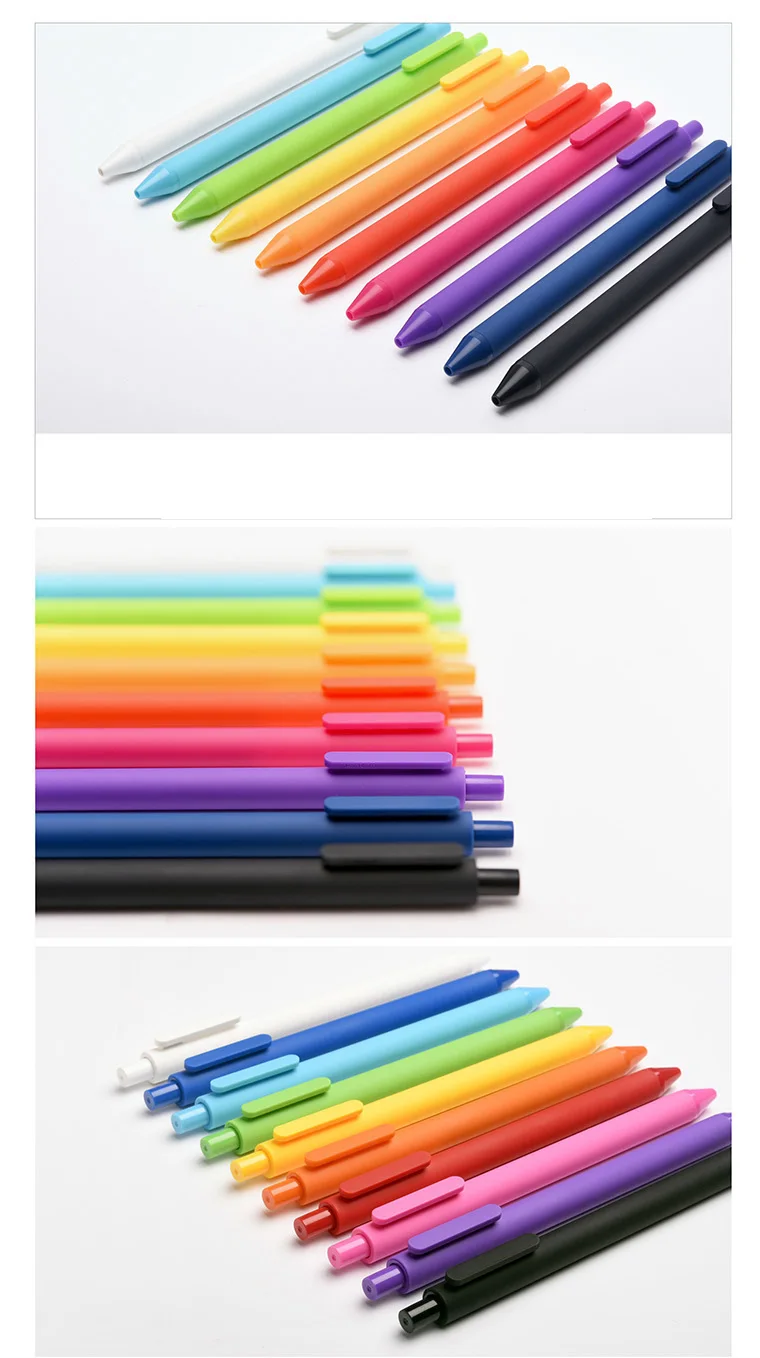 KACO Sign Pen 20 Colors pens 0.5mm Refill ABS Plastic Write Length 400m can add 10pcs 0.5MM Refills(Black/Red/Blue)