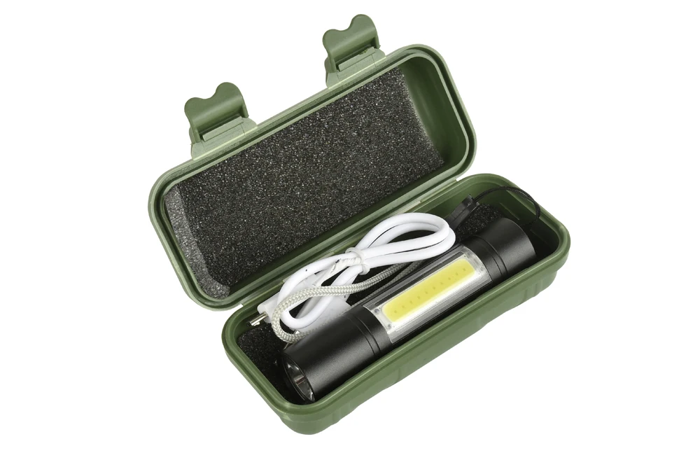 3800LUMS Мини светодиодный фонарик Встроенный 14500 USB Перезаряжаемый Q5+ COB 3 режима фонарь linterna для внутреннего или наружного использования для рыбалки