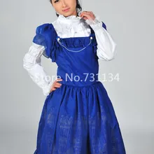 Новинка года; Лидер продаж; модный принт в виде голубого цветка с короткими рукавами; платье в стиле Лолиты; красивое платье с цветочным принтом для женщин