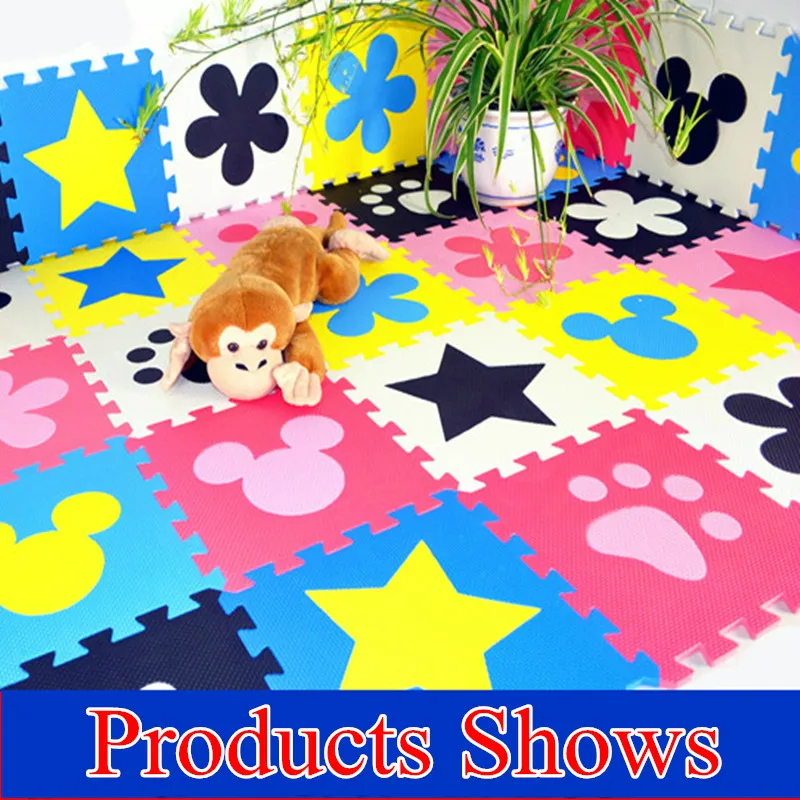 

Promotion 10 pcs/ lot multicolor play mat child EVA puzzle floor mat baby eva foam patchwork game mats TYD001