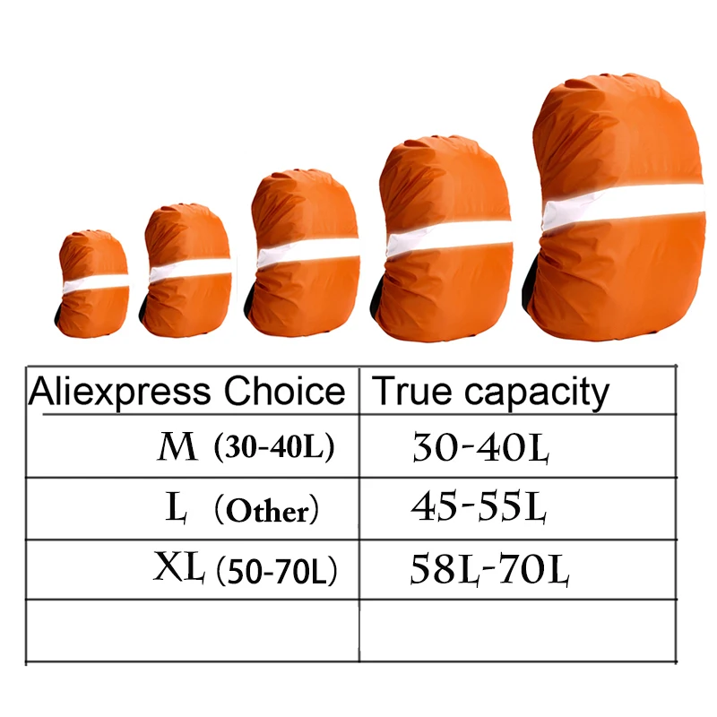 30L-70L дождевик, рюкзак, светоотражающий светильник, водонепроницаемая сумка, камуфляжная, тактическая, для кемпинга, туризма, альпинизма, пыли, дождевик