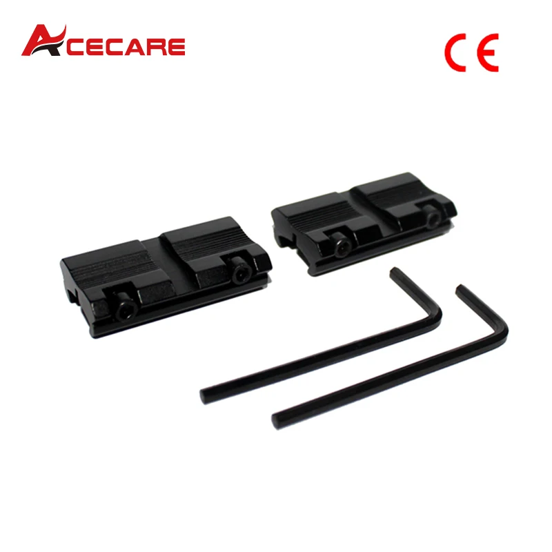

Acecare Ak47 ak rail Paintball Airsoft Pistol 2pcs Scope Rail Adapter 3/8" Dovetail to Weaver with Wrench 2019