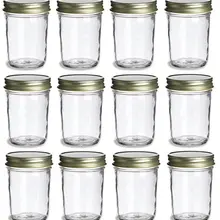 200 мл стеклянные банки для варенья с крышками, упаковка из 12 шт