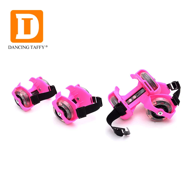 الملونة مضيئة الأطفال أحذية ضوء وامض بكرة قابل للتعديل الوهج أحذية التزلج الأسطوانة مع عجلات متوهجة رياضية DTK575