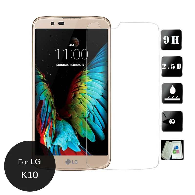 2 шт для LG K10 2017 Закаленное стекло протектор экрана 5 9h защитная пленка на k 10 K121K K121S