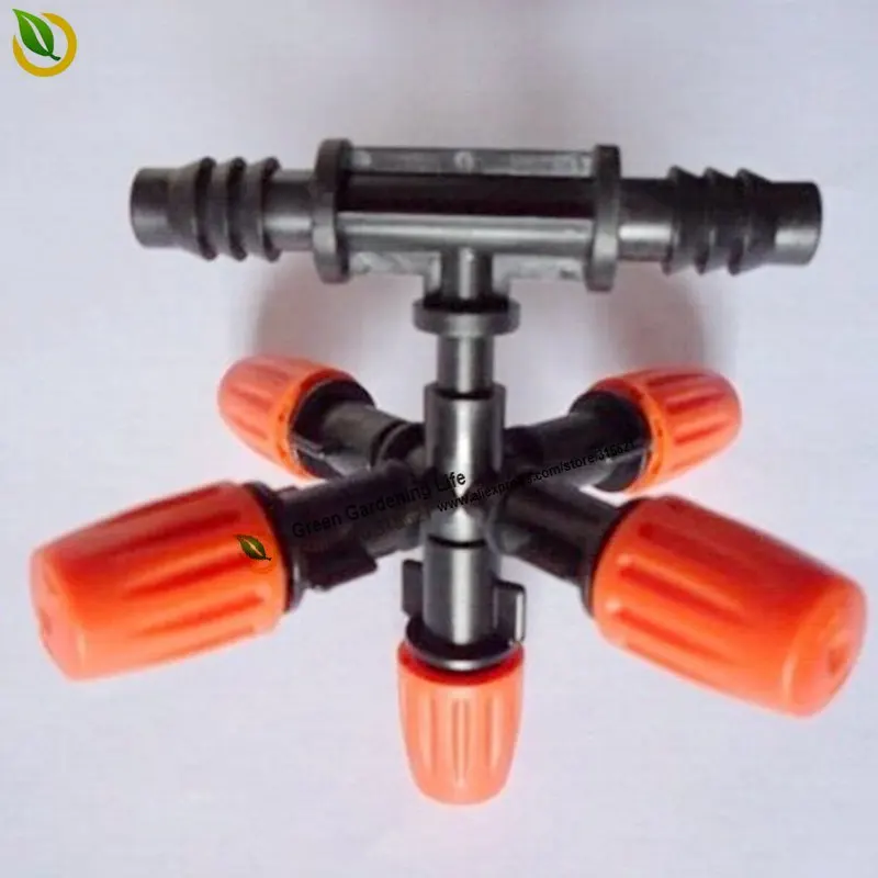 4 PCS 5 atomizing nozzle balcony adjustable micro sprinkler spray