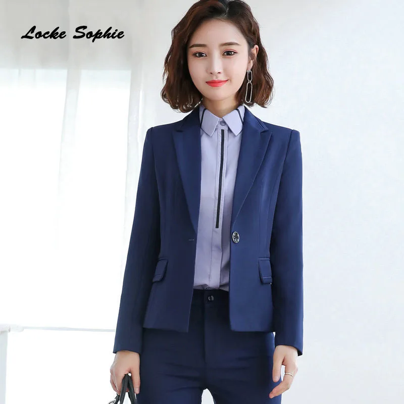 1pcs Women Plus size Blazers coats 2019 Autumn cotton Single button Small Suits jackets ladies Skinny Office Blazers Suits coats