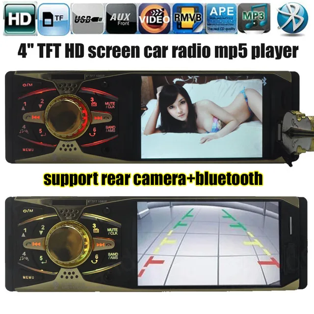 Special Offers New 4 inch TFT screen Car Radio FM Bluetooth USB SD AUX IN MP5 player Support Rear View Camera 12V 1 DIN Audio Stereo Special Offers New 4 inch TFT screen Car Radio FM Bluetooth USB SD AUX IN MP5 player Support Rear View Camera 12V 1 DIN Audio Stereo