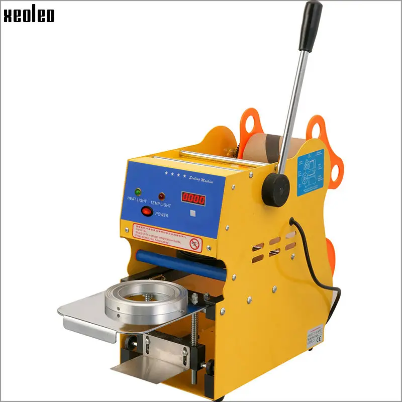 Xeoleo Digital Manual Cup sealing machine Manual Cup sealer Digital Bubble tea machine for 9.0/9.5cm Beverage cup UK/AU/EU/US Xeoleo Digital Manual Cup sealing machine Manual Cup sealer Digital Bubble tea machine for 9.0/9.5cm Beverage cup UK/AU/EU/US