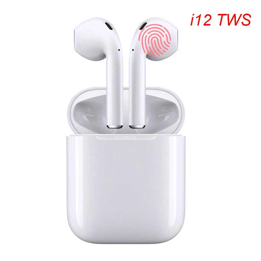 

Original i12 tws mini bluetooth earphone wireless earphones sports sweatproof touch control earbuds binaural call i10 tws i12