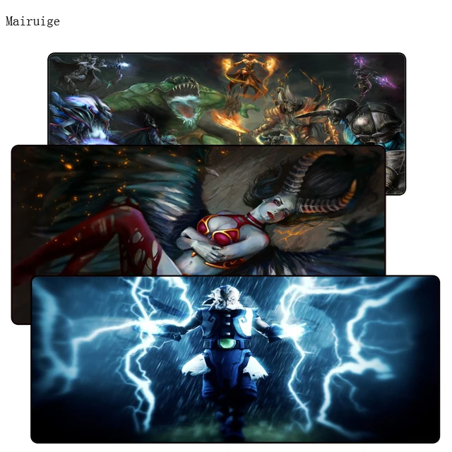 $US $5.09  Mairuige Large Locking Edge Natural Rubber Optional Mouse Pad for Desk Grande Gaming Mousepad Mat f