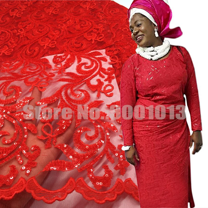 

3d African Lace Fabric 2017 High Quality African Tulle Lace Fabric With Big Sequin Velvet French Net Lace For Women Dress K123B