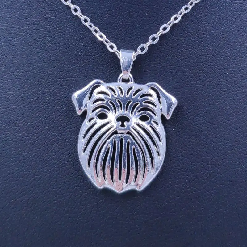 

Brussels Griffon Chain Necklace Dog Animal Pendant Gold Silver Plated Jewelry For Women Male Female Girls Ladies Kids N120