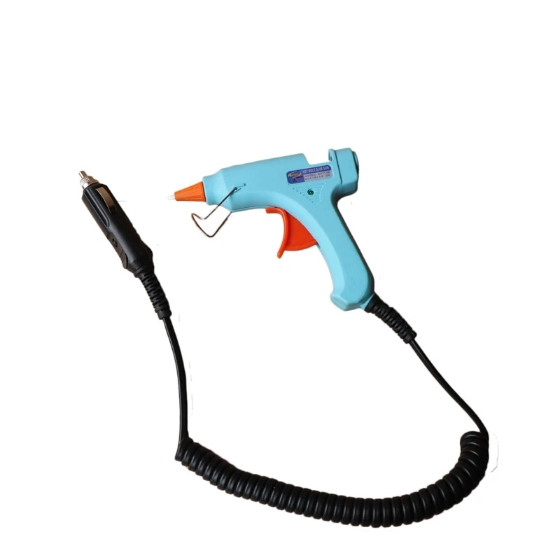 

Car Cigarette Lighter Plug Hot Melt Glue Gun 20W 12V Safe DC for 7mm Glue Sticks Repair DIY Tools Mini Heating Gun 3m Long Wire