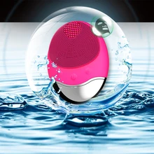 Беспроводная зарядка электрическая моющая Чистящая Щетка массажная Водонепроницаемая бамбуковая угольная силиконовая Очищающая прибор для лица