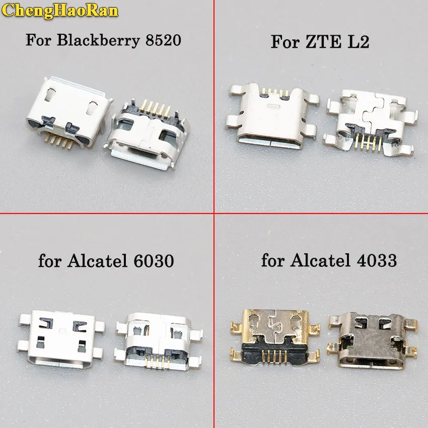 ChengHaoRan micro usb разъем для зарядки порт Разъем для Blackberry для zte L2 для Alcatel для samsung для LG для MOTO G2