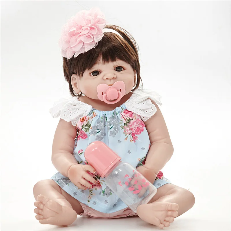 

Reborn Doll Full Silicone Body Reborn Baby Fashion Bebe Reborn Dolls 55cm SF5518 Children Toys Educational Boneca-bebe-reborn