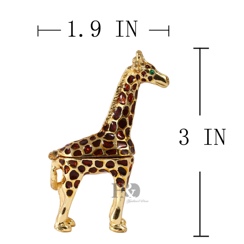 H& D Держатель для колец, навесные коробки для подарков, коробки для ювелирных изделий, органайзер, держатель дисплея(коробка для безделушек с жирафом