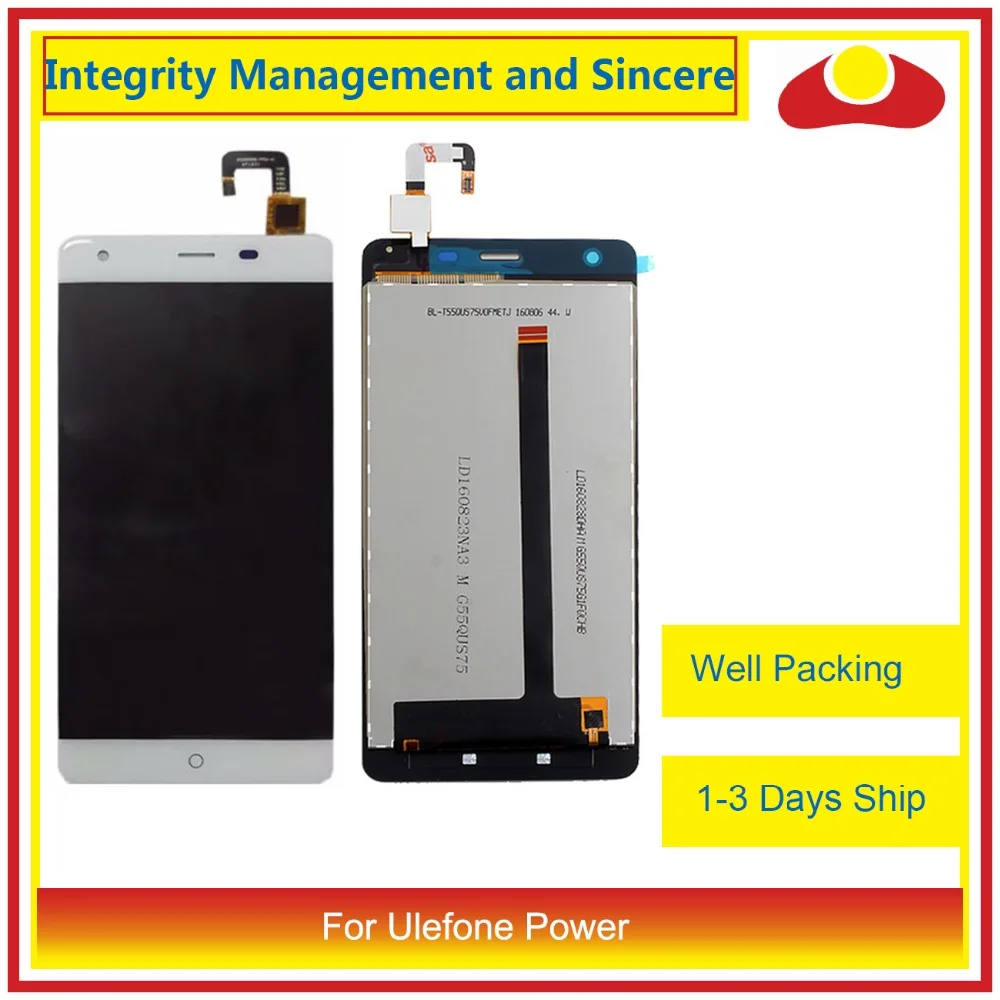 

High Quality 5.5"For Ulefone Power Lcd Display Screen Touch Screen Panel Digitizer Screen Assembly Replacement White