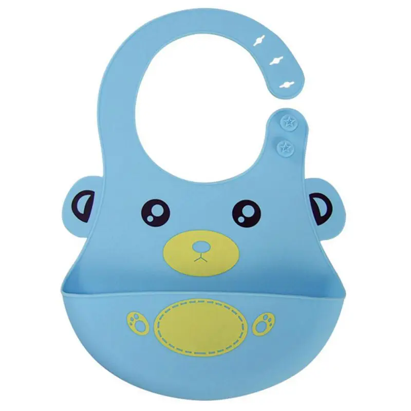 6 farben Heißer Baby lätzchen wasserdichte silikon fütterung baby speichel handtuch neugeborenen cartoon wasserdichte schürzen Baby Lätzchen