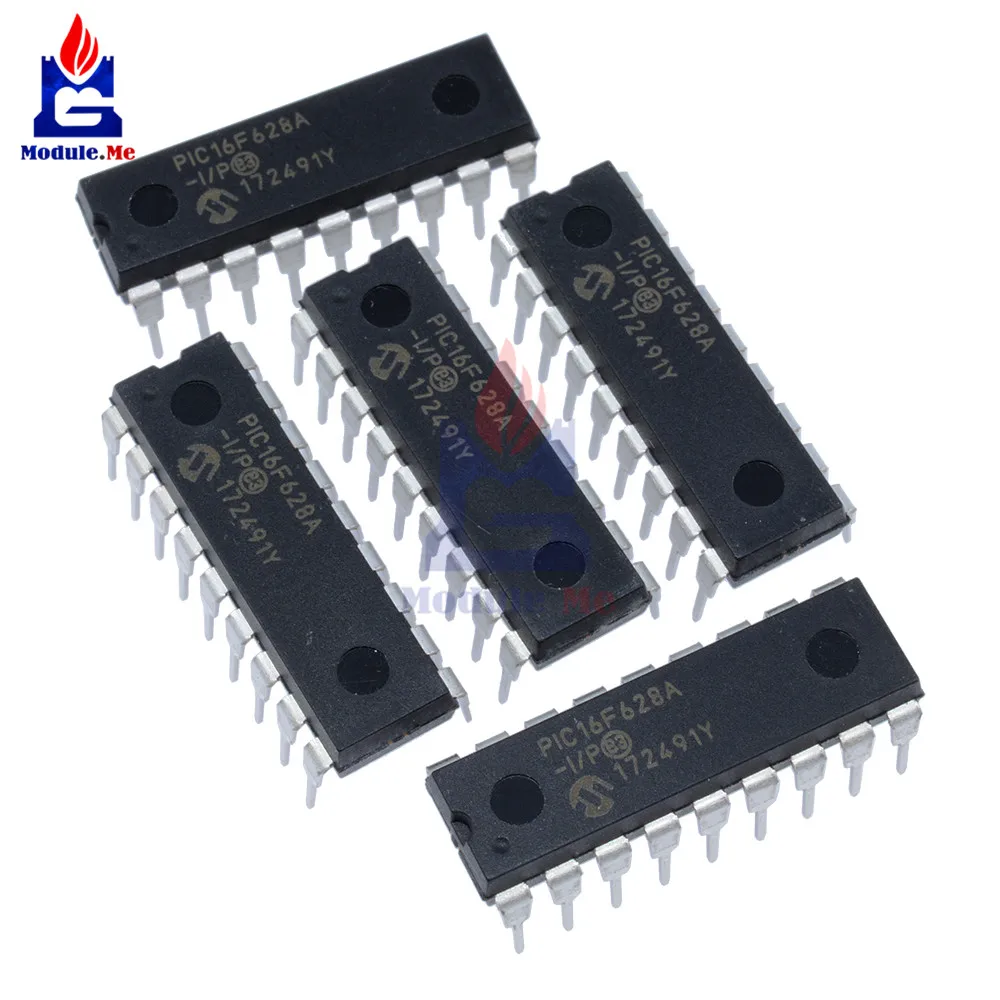 

10 PCS/Lot IC Chips PIC16F628A-I/P 16F628A PIC16F DIP-18 Flash-Based 8-Bit CMOS Microcontrollers 20MHz IC