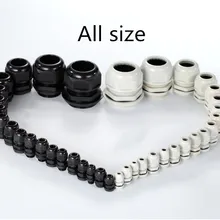 10 шт. IP68 PG21 для 11-18 мм PG29 PG36 PG42 PG 48 PG63 провода кабель CE белый черный Водонепроницаемый Нейлон Пластик кабельный ввод Разъем