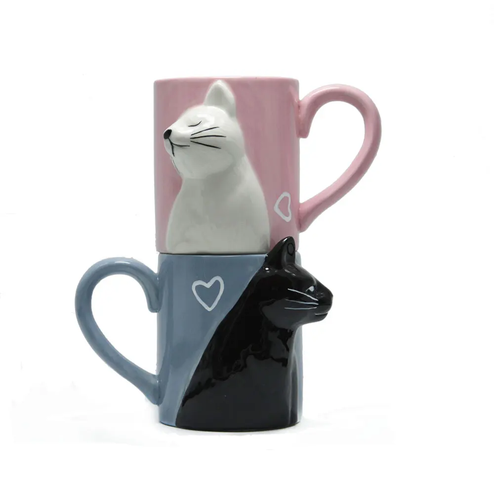 Buy BigNoseDeer Wedding Gifts Cute Kissing Cat Mug Couple Gifts